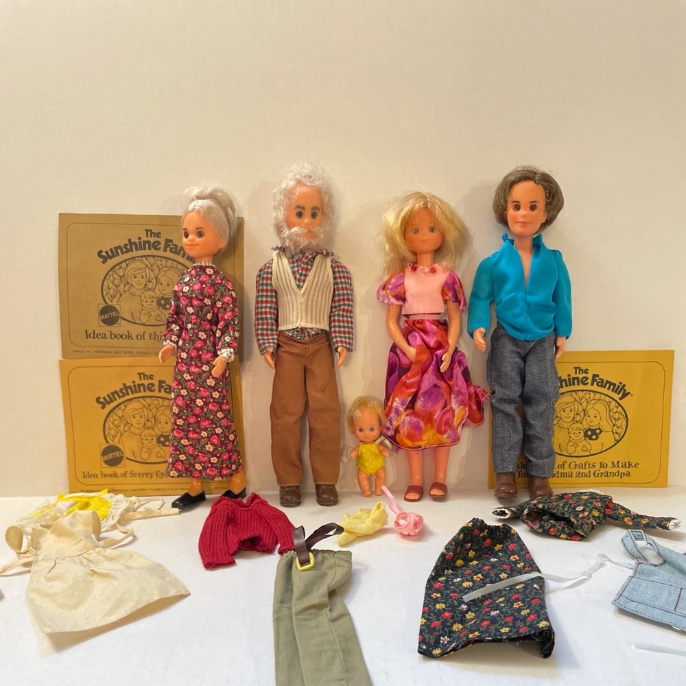 1974 Mattel Sunshine Family Dolls